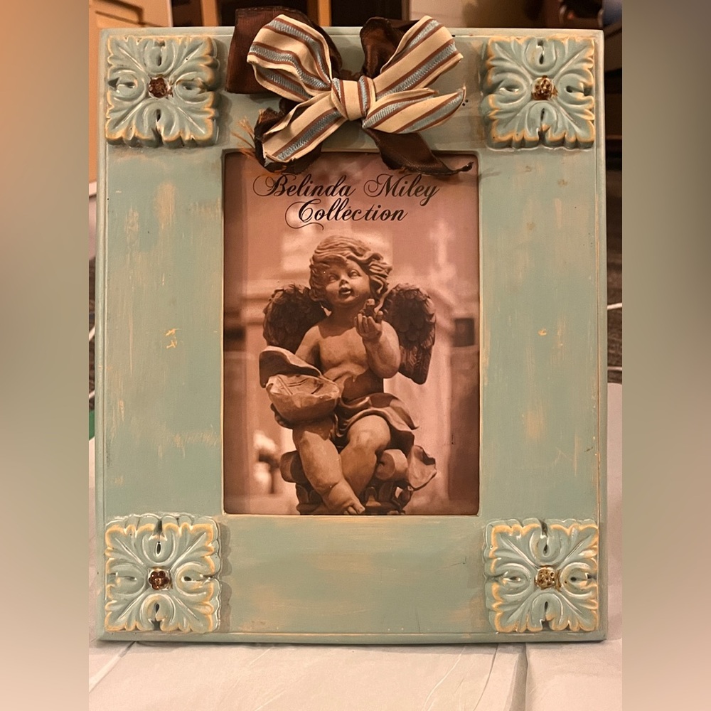 Vintage Blue Picture Frame